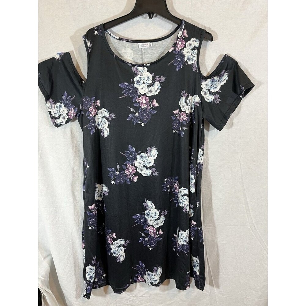 Kancystore XXL Navy Floral Dress
